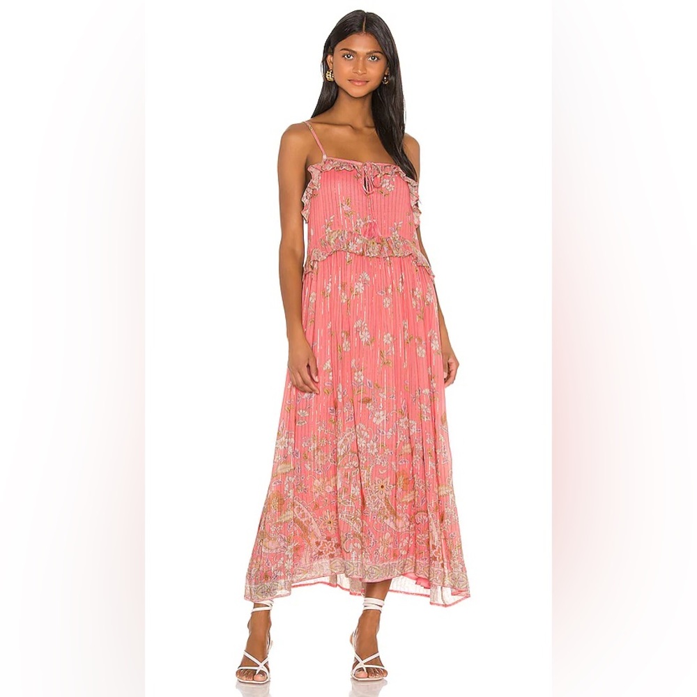 Spell & the Gypsy Collective Hendrix Strappy Dress Dusty Pink Size XS